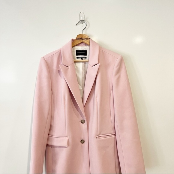 Something Navy Slouchy Power Pink Oversized Blazer - Picture 3 of 11